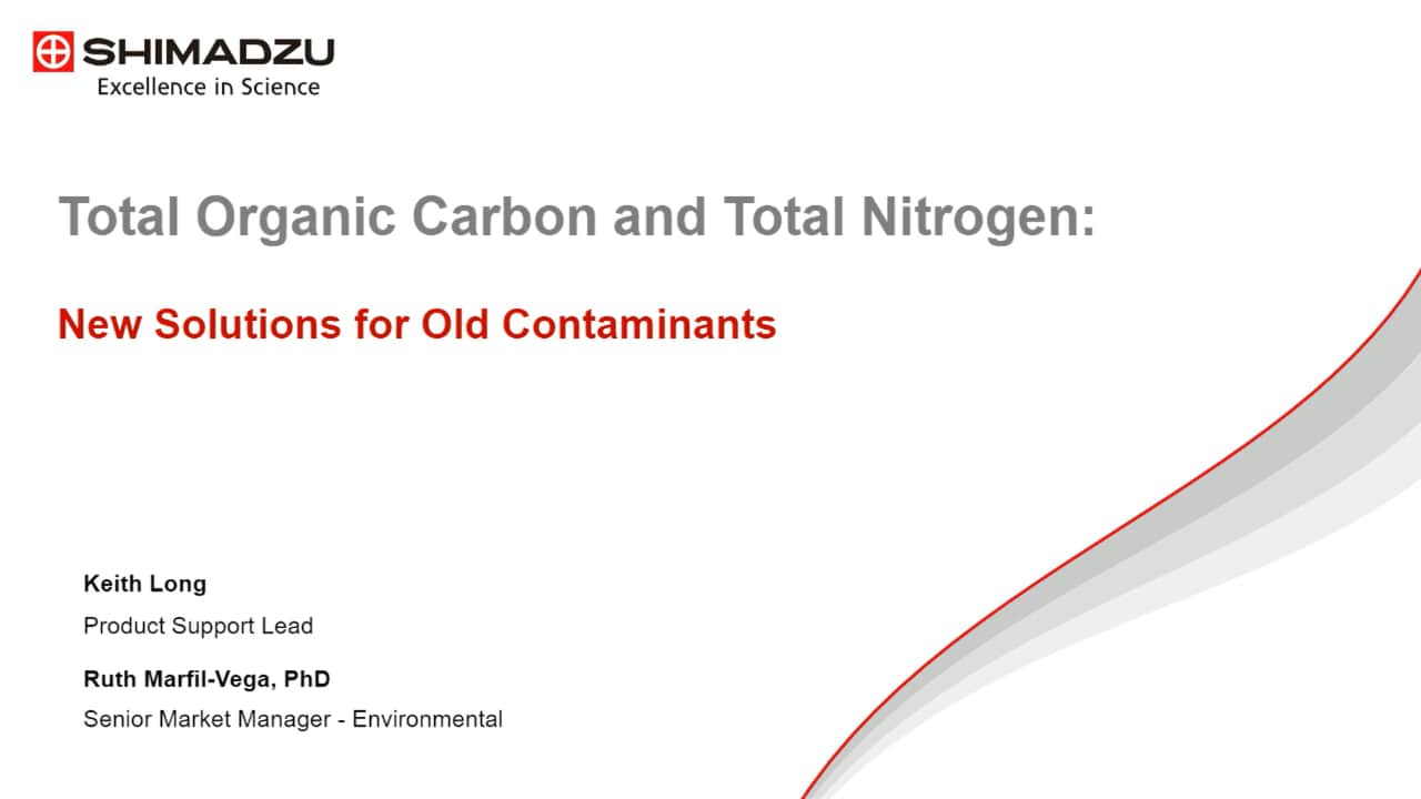 Carbono Orgánico Total y Nitrógeno Total: Nuevas Soluciones Para Contaminantes (ESPAÑOL)