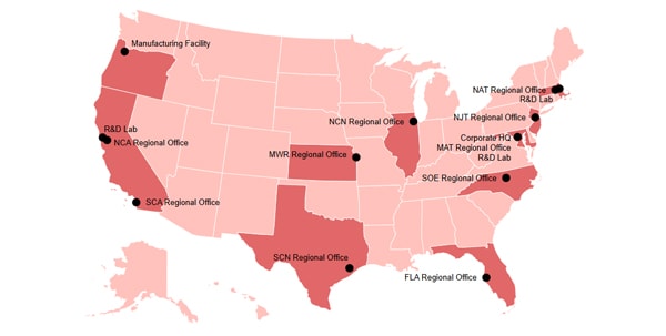Shimadzu Scientific Instruments North America Office Locations