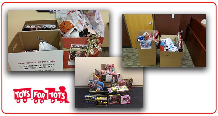 toys for tots donation - December 2017