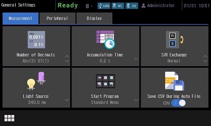 Easy-to-Use Interface Grasp the Current Status and Operating Procedures at a Glance