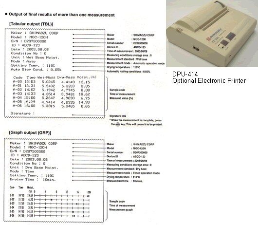 Optional Electronic Printer