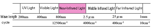 Figure 1 Near-Infrared Light Region