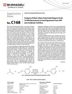 Analysis of Short-Chain Fatty Acids/Organic Acids (3-NPH Derivatives) in Fecal Specimens from SPF and Antibiotic-Fed Mice