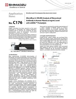 Microflow LC-MS/MS Analysis of Monoclonal Antibody in Human Plasma at ng/mL Level with nSMOL Proteolysis