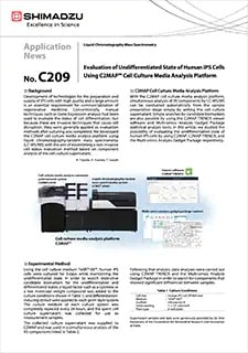 Evaluation of Undifferentiated State of Human iPS Cells Using C2MAP Cell Culture Media Analysis Platform