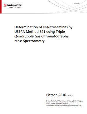 Determination of N-Nitrosamines by USEPA Method 521 using Triple Quadrupole Gas Chromatography Mass Spectrometry