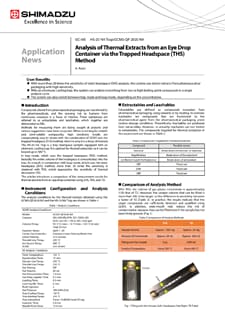 Analysis of Thermal Extracts from an Eye Drop Container via the Trapped Headspace (THS) Method