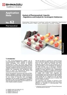 Analysis of Pharmaceuticals’ Impurity - Regulations and Analysis for Carcinogenic Substances