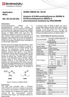 Analysis of N-Nitrosodimethylamine (NDMA)
