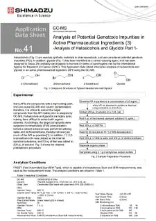 Analysis of Potential Genotoxic Impurities in Active Pharmaceutical Ingredients