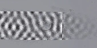 The sound field deformation when pressurization time is short.