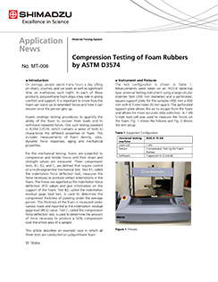 Compression Testing of Foam Rubbers by ASTM D3574