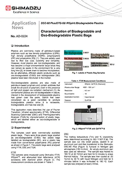 Application News - Characterization of Biodegradable and Oxo-Biodegradable Plastic Bags