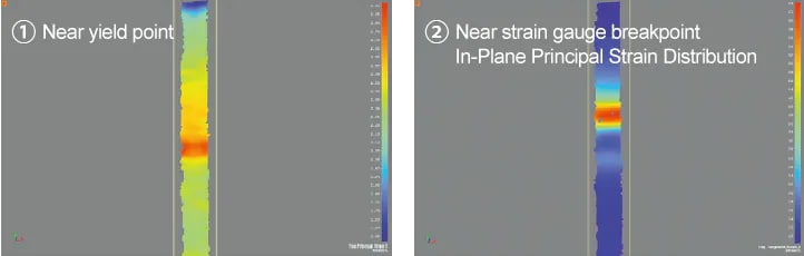In-Plane Principal Strain Distribution