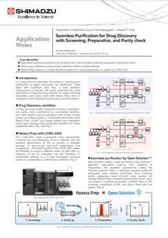 Seamless Purification for Drug Discovery with Screening, Preparative, and Purity check
