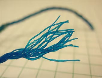 Fishing line Collected at Playa de Muro, Majorca