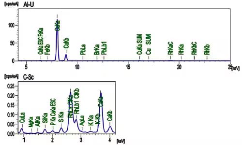 Results of Measurement Using EDX of Fishing Nets obtained at a Recycling Plant