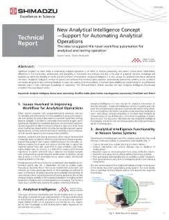 New Analytical Intelligence Concept - Support for Automating Analytical Operations