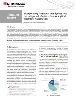 Incorporating Analytical Intelligence into the Integrated i-Series - New Analytical Workflow Automation