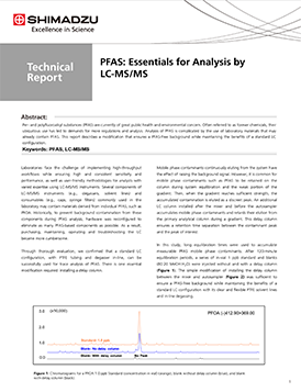 Technical Report - PFAs Essentials for Analysis by LC-MS/MS PDF
