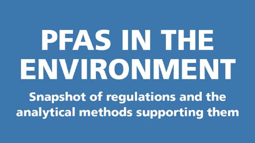 PFAS IN THE ENVIRONMENT Snapshot of regulations and the analytical methods supporting them