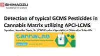 Detection of typical GCMS Pesticides in Cannabis Matrix utilizaing APCI-LCMS