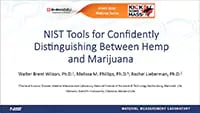 NIST Tools for Confidently Distinguishing Between Hemp and Marijuana