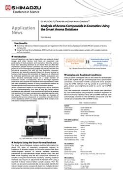 Analysis of Aroma Compounds in Cosmetics Using the Smart Aroma Database
