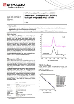Analysis of Carboxymethyl Cellulose Using an Integrated HPLC System