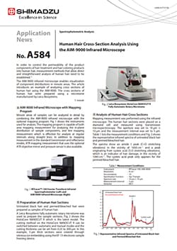 Human Hair Cross-Section Analysis Using the AIM-9000 Infrared Microscope