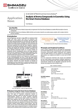 Analysis of Aroma Compounds in Cosmetics Using the Smart Aroma Database