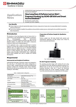 How Long Does A Perfume Last on Skin? – Fragrance Analysis by GCMS-QP2050 and Smart Aroma Database