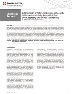 Determination of heterocyclic oxygen compounds in Citrus essential oils by Supercritical Fluid chromatography-tandem mass spectrometry