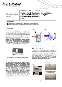 Particle Size Evaluation in Hair Conditioner —Undiluted Measurement of Highly Concentrated Emulsions—