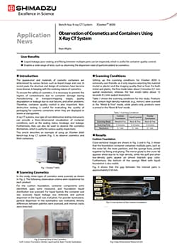 Observation of Cosmetics and Containers Using X-Ray CT System