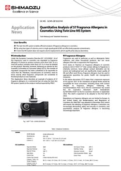 Quantitative Analysis of 57 Fragrance Allergens in Cosmetics Using Twin Line MS System
