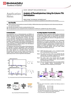 Analysis of Phenethylamines Using On-Column TFA Derivatization