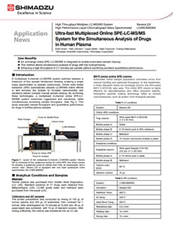 Ultra-fast Multiplexed Online SPE-LC-MS/MS System for the Simultaneous Analysis of Drugs in Human Plasma