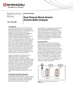Dual Channel Blood Alcohol Content (BAC) Analysis
