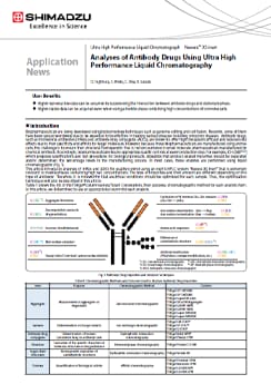 Analyses of Antibody Drugs Using Ultra High Performance Liquid Chromatography