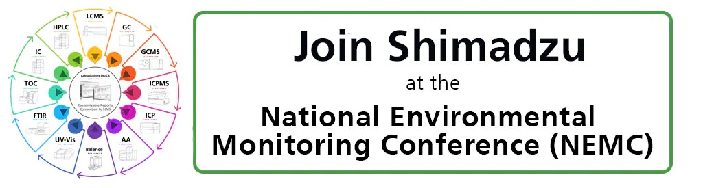 Join Shimadzu at the National Environmental Monitoring Conference (NEMC)