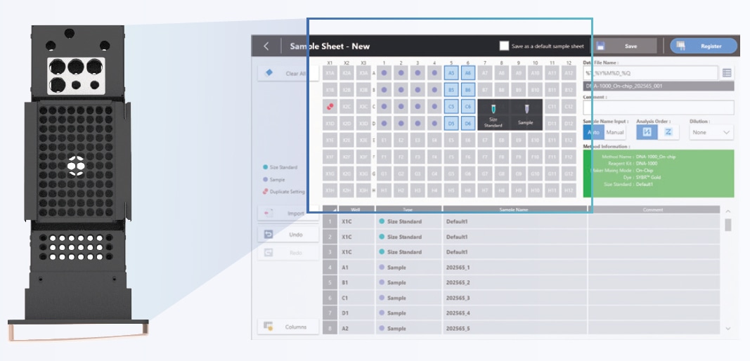 Designed with the user in mind, MultiNA II enables efficient, reliable analysis using simple operations