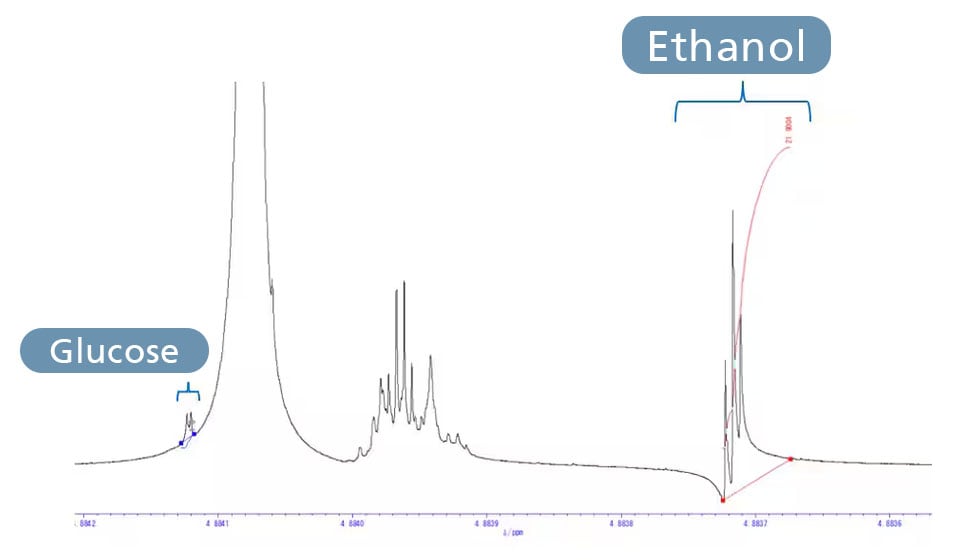 NMR Spectrum of Sake Mash
