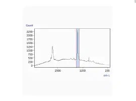 Chemical Image Created from Peak Area Values between 1383 and 1510 cm-1