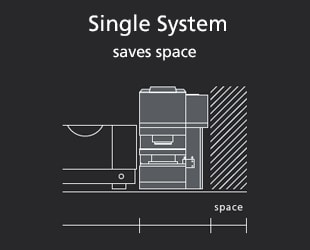 Single infrared microscope saves space