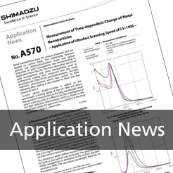 Application News - Measurement of Time-dependent Change of Metal Nanoparticles – Application of Ultrafast Scanning Speed of UV-1900