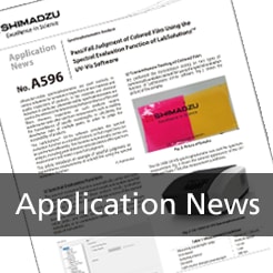 Application News - Pass/Fail Judgment of Colored Film Using the Spectral Evaluation Function of LabSolutions™ UV-Vis Software