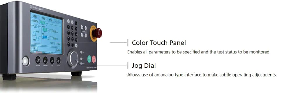 touch panel or jog dial