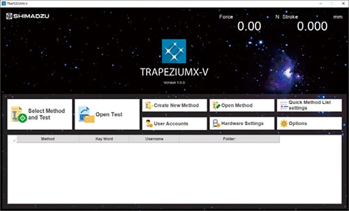 User-friendly universal test frame software for easy operation and increased productivity