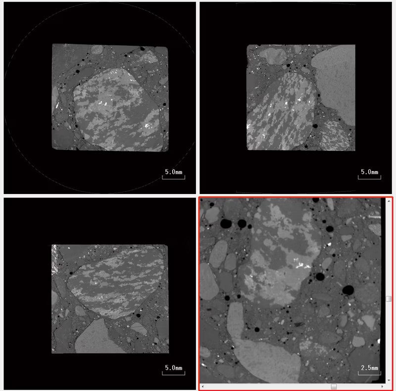 Concrete MPR Image&nbsp;FOV = ø42 mm